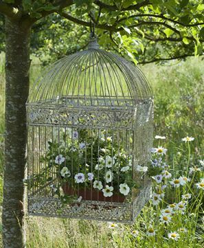 cage-decorative-fleurie-pot-fleur-suspendu