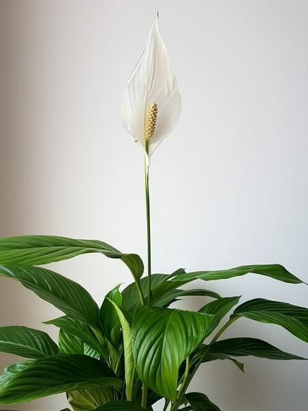 Spathiphyllum: une belle plante verte aux fleurs blanches pour jungle intérieure